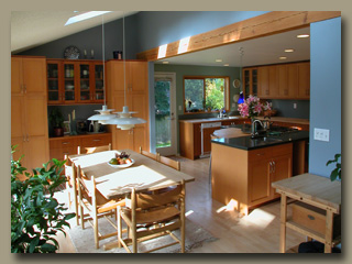 Kitchen seen from dining room