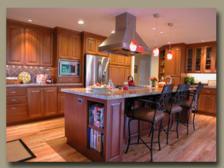 kitchen and breakfast area